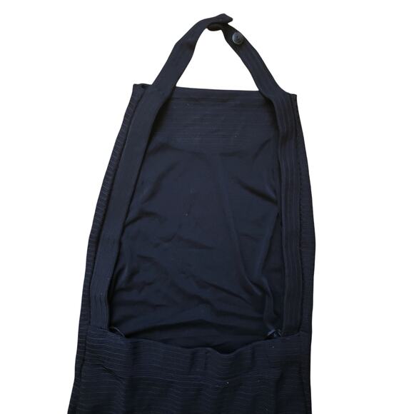 L'Agence Knit Halter Open Back Maxi Dress Black Size 6 - Picture 9 of 12